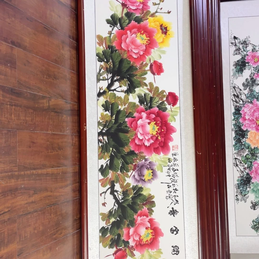 国画带框尺寸48*163厘米