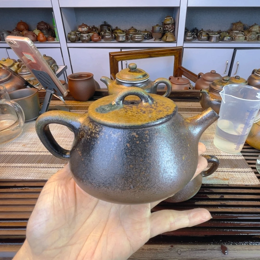 茶壶紫砂底槽清柴烧240cc