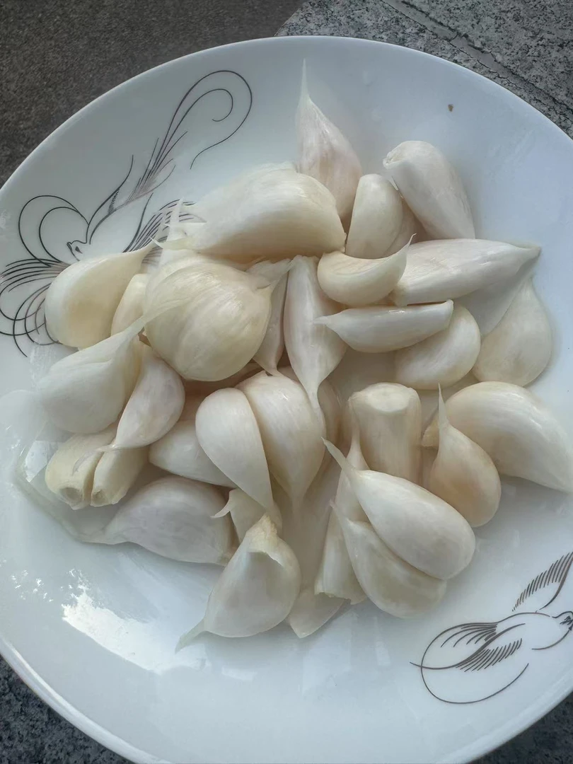 新鲜腌制大蒜头农家咸菜下饭小菜