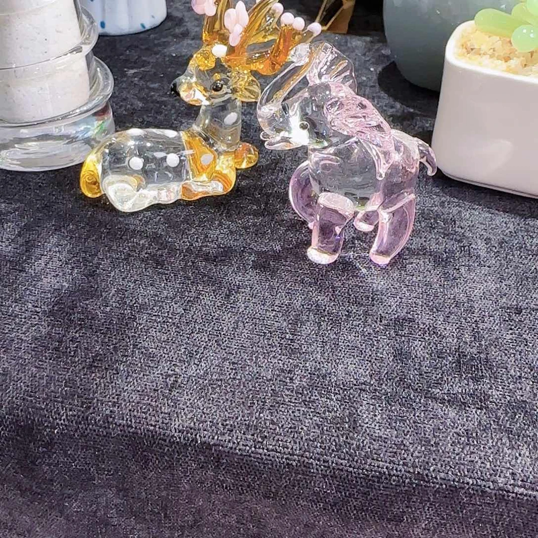 琉璃手工艺品小象小鹿
