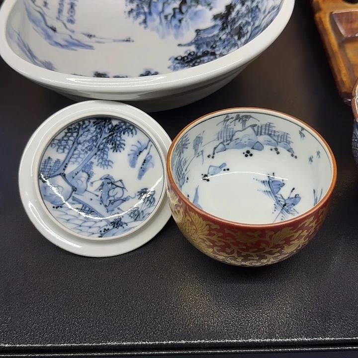 智***海茶盏恭喜发财 万事如意