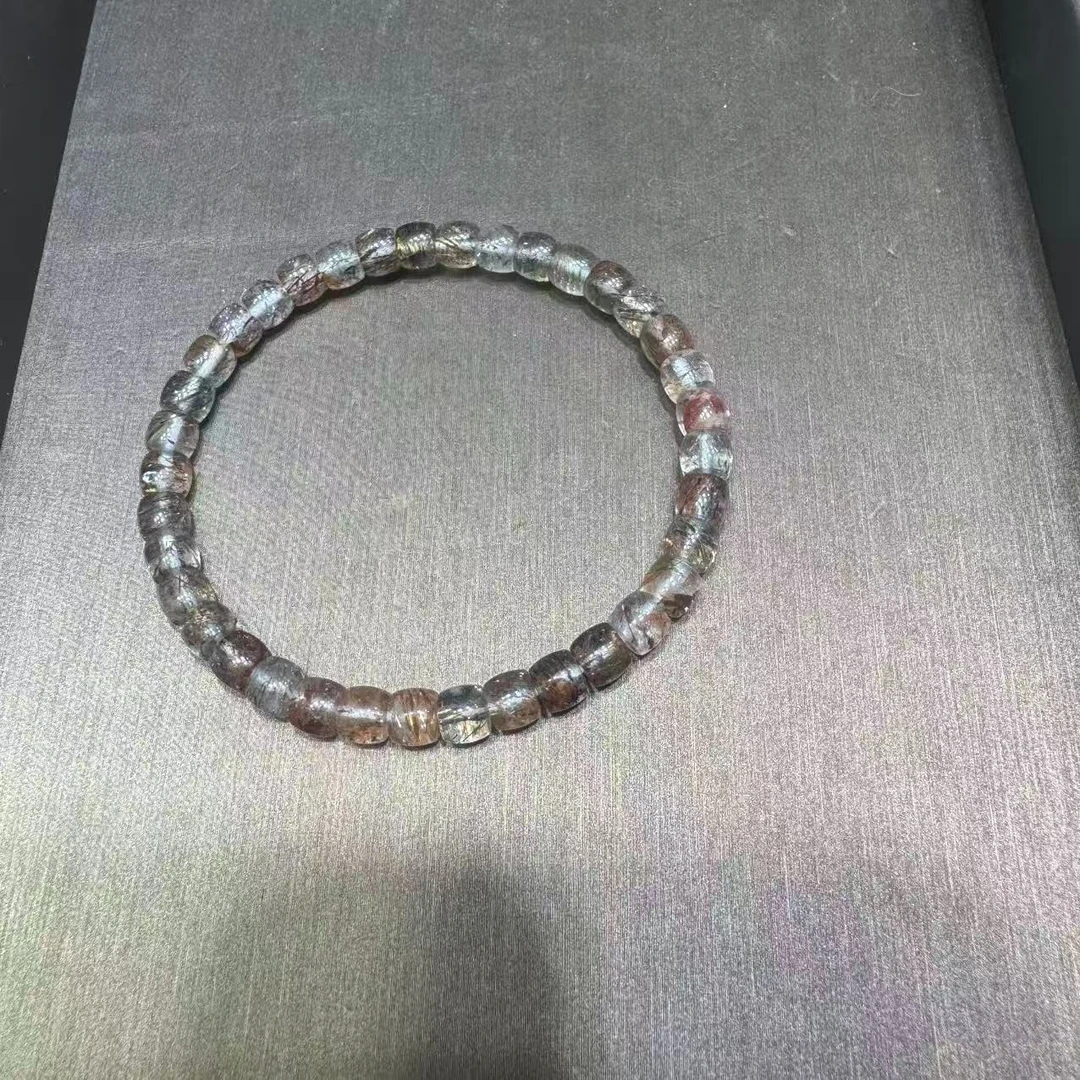 约卡5.5m彩发晶手串