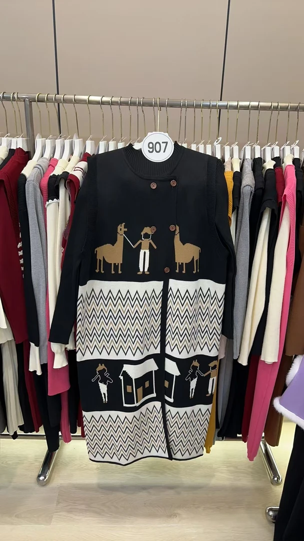 901-999【相对应编码下单】秋冬新款孕妇装连衣裙国风针织套装裙子