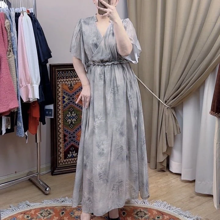 YIGLIH 新款连衣裙时尚气质显瘦长裙