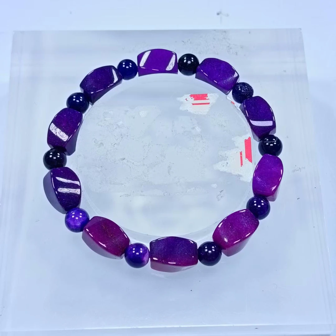 皇家紫8mm钮珠手串发一条I73