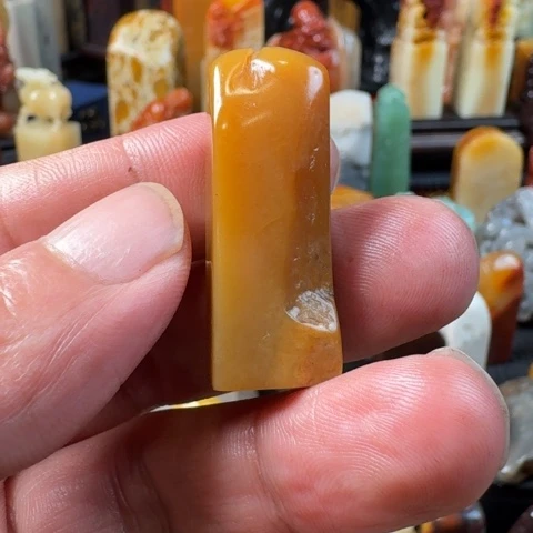 清***茶寿山石寿山田黄石