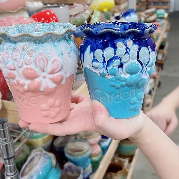 有孔，满10元发货多肉陶瓷花盆