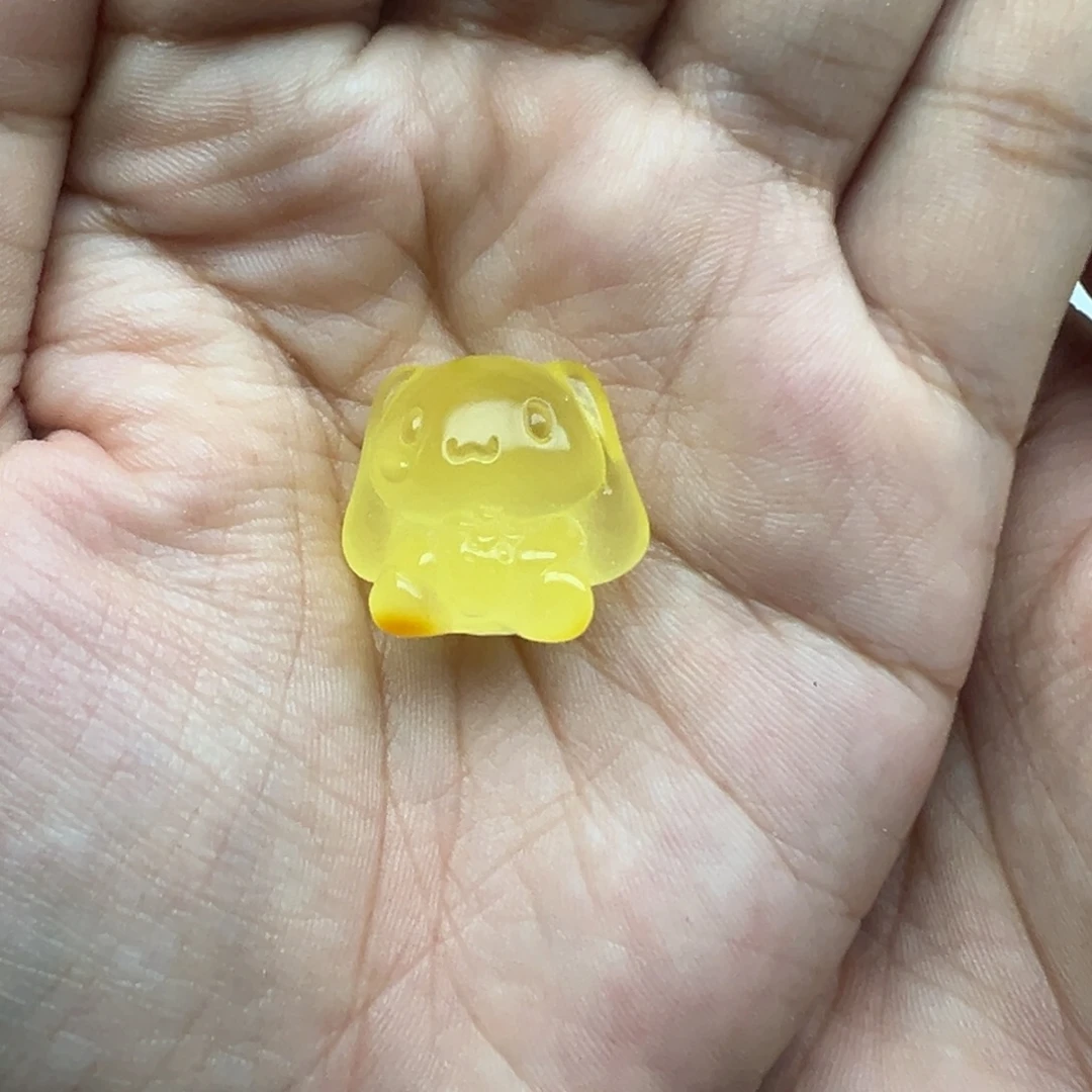 琥珀未镶嵌珠宝奇石玉桂狗打孔不退换