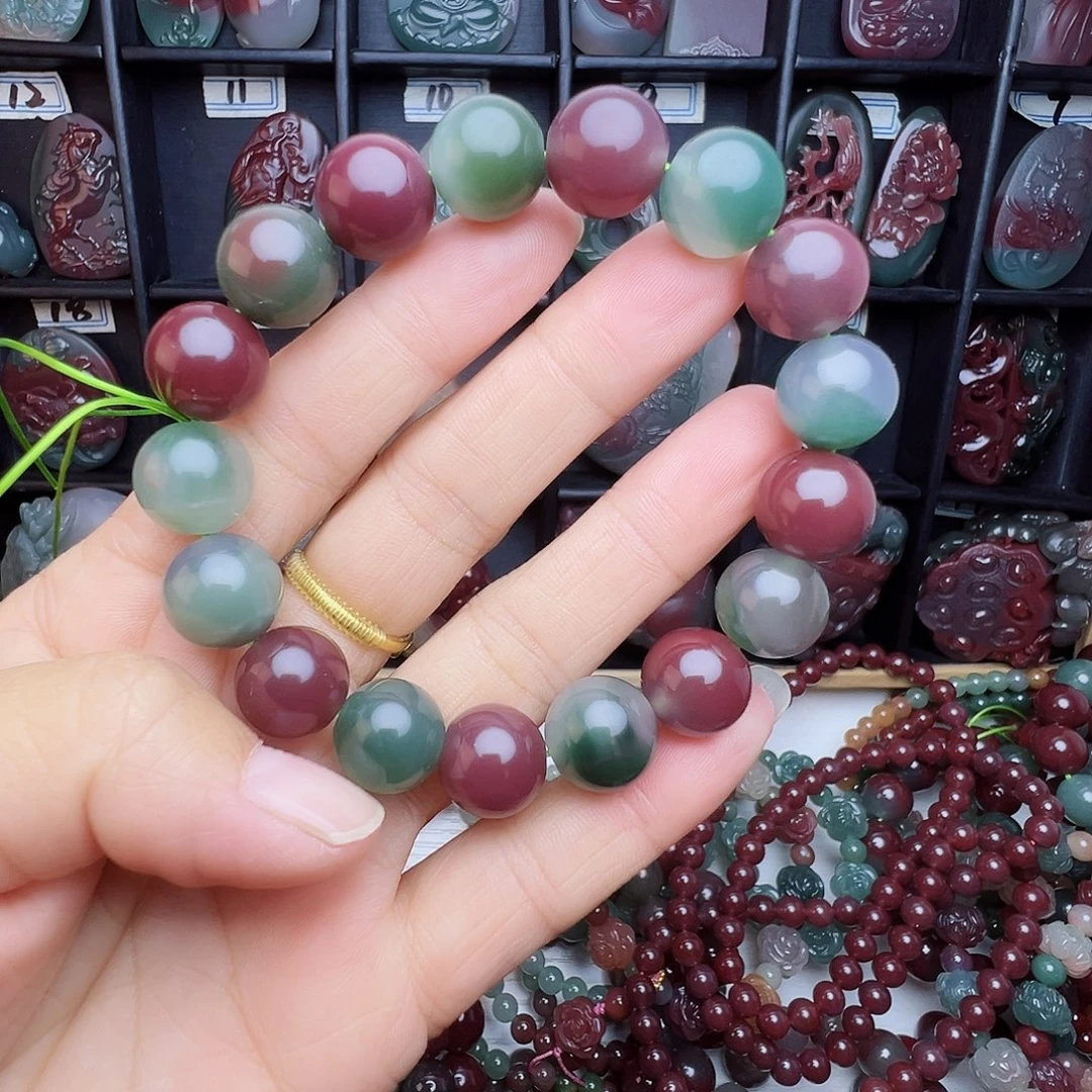 非金属秦紫玉手串