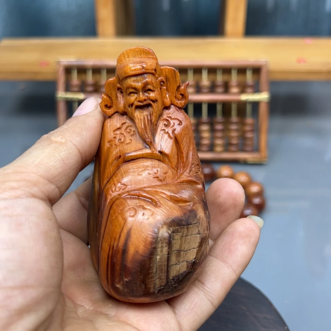 y***m木崖柏木摆件手把件