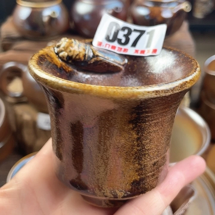 杯建水紫陶白泥柴烧杯