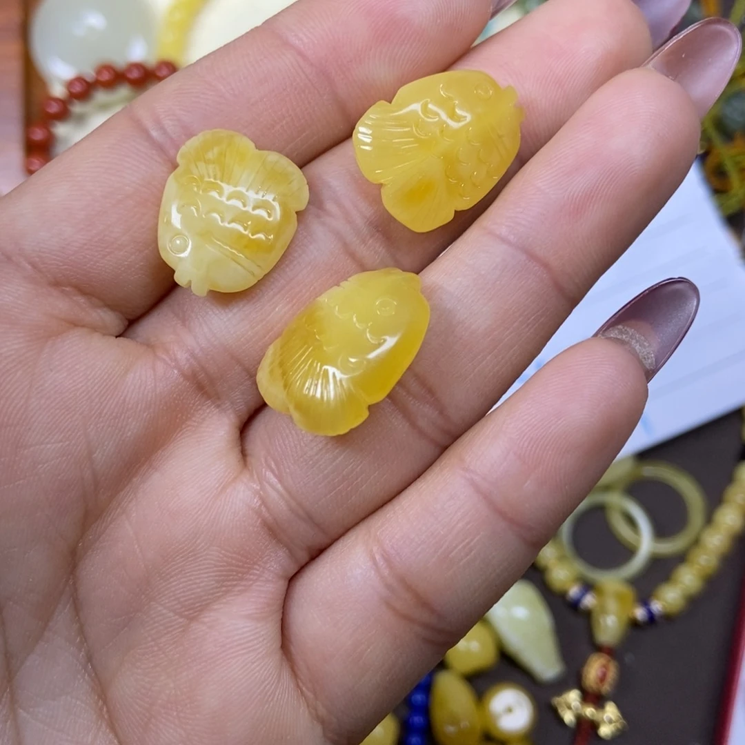 琥珀手链未镶嵌拍一发一