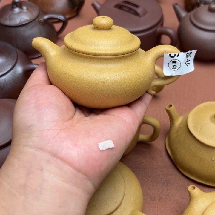 茶壶紫砂黄金段半手工160cc左右