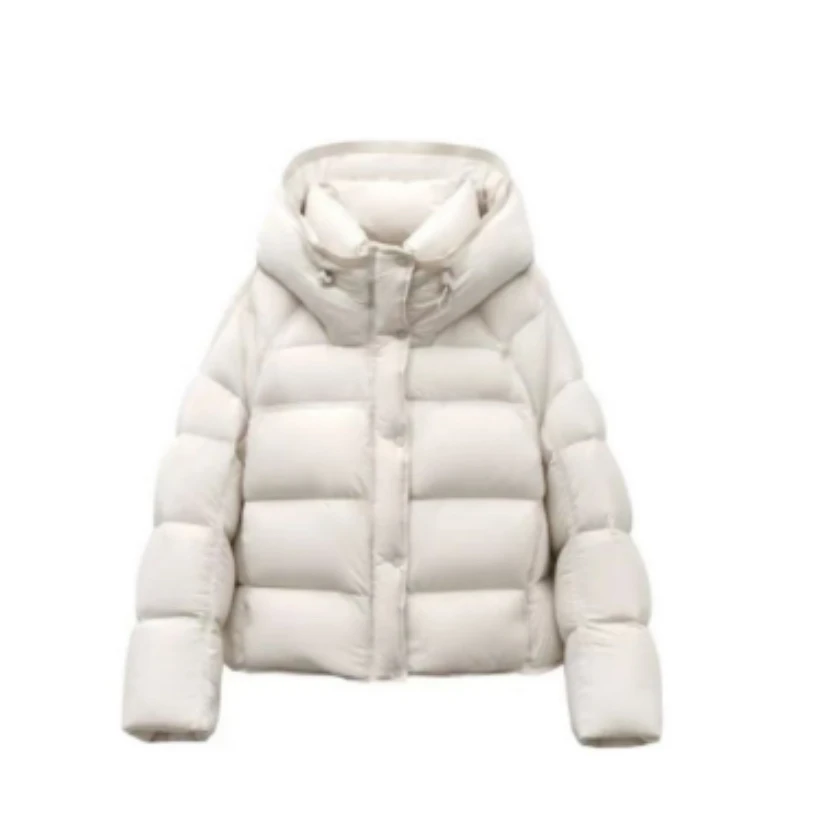 【90白鹅绒】云朵泡芙短款加厚连帽保暖羽绒服