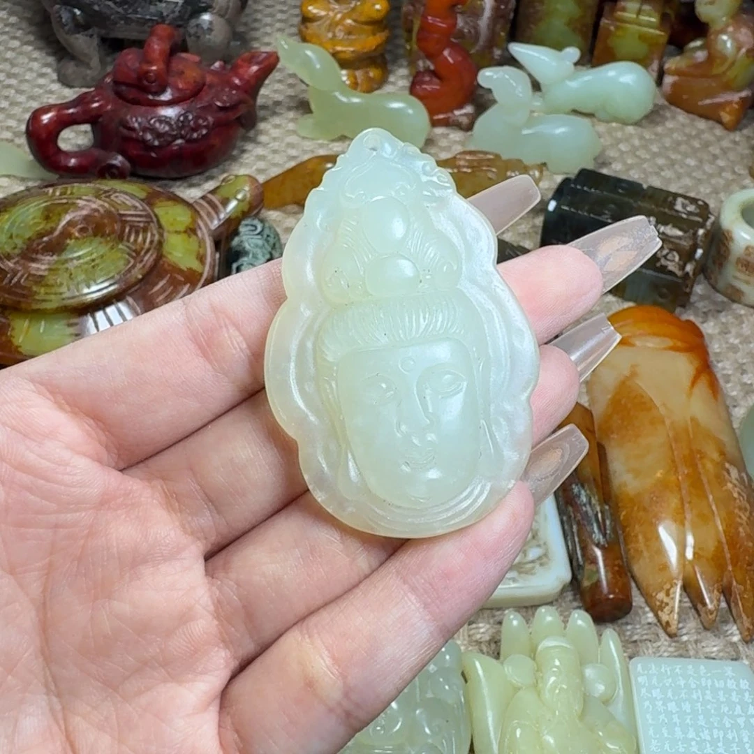 白玉菩提吊坠挂件