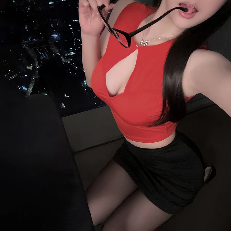 SUEKISS情侣战袍制服性感女秘书cos服包臀睡衣纯欲诱惑