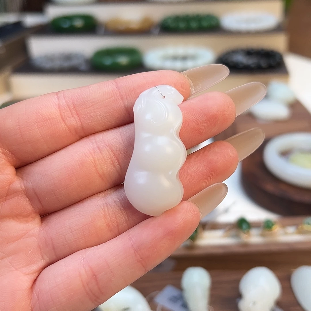 和田玉（青玉）未镶嵌颈饰14.4g