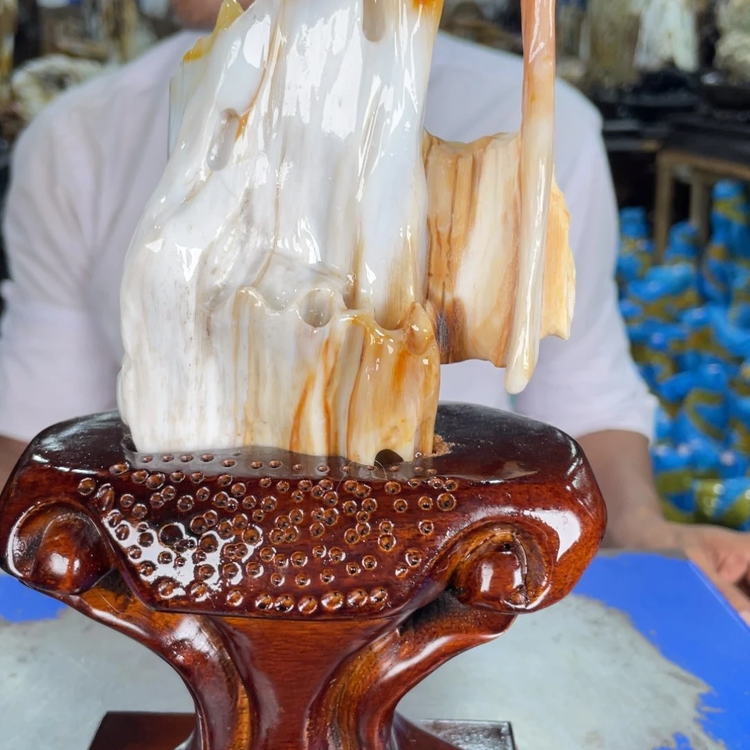 硅化玉摆件未镶嵌