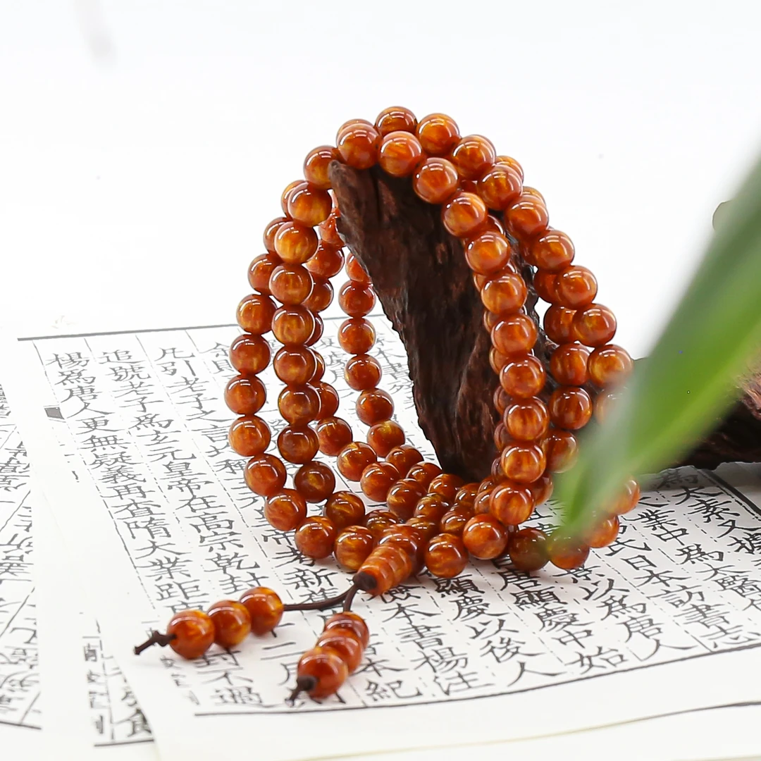 1766金丝海柳108珠手串 yw-1766（无礼盒）