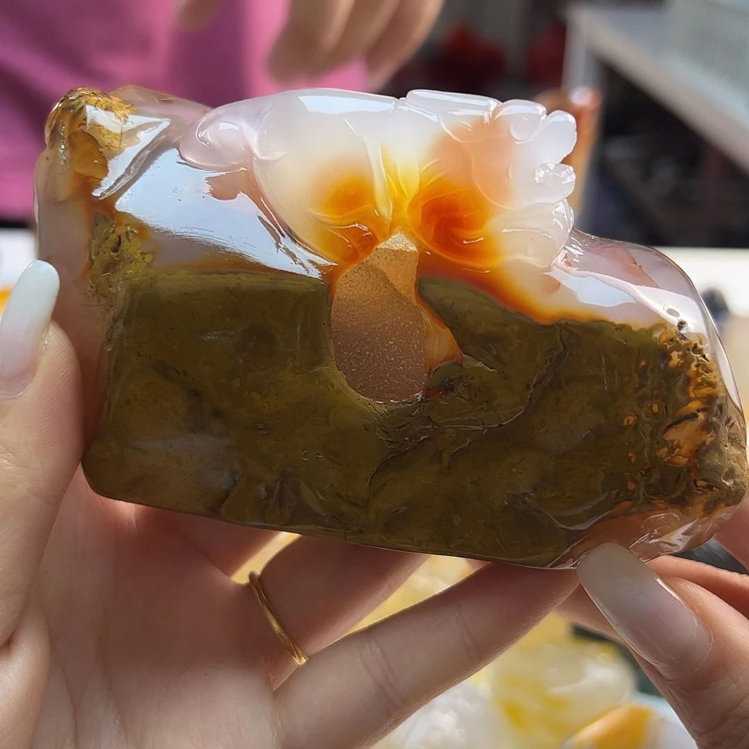 玛瑙/玉髓未镶嵌吊坠(不含链)