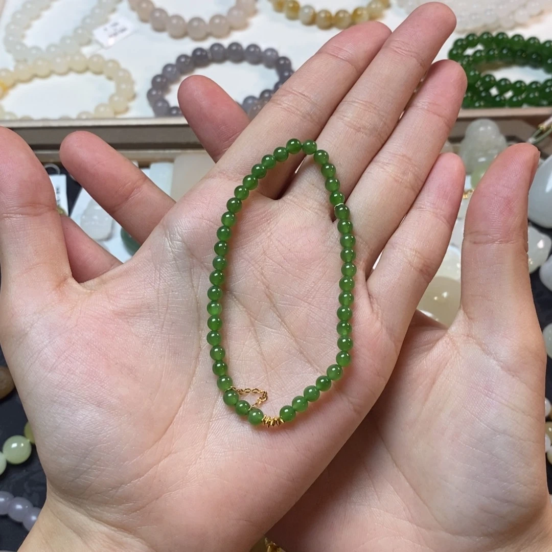 手串未镶嵌和田玉和田玉碧玉卡4