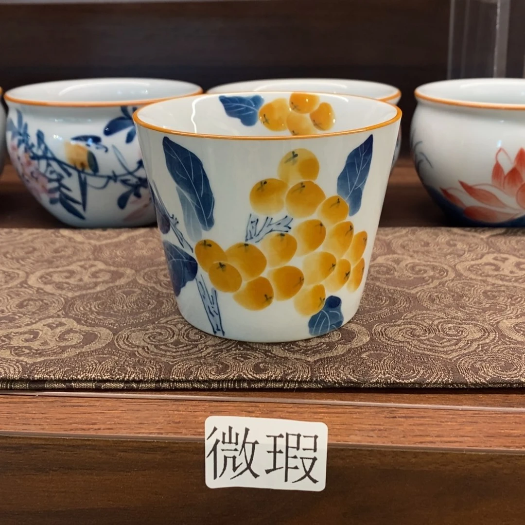 釉下彩老陶泥手工绘制