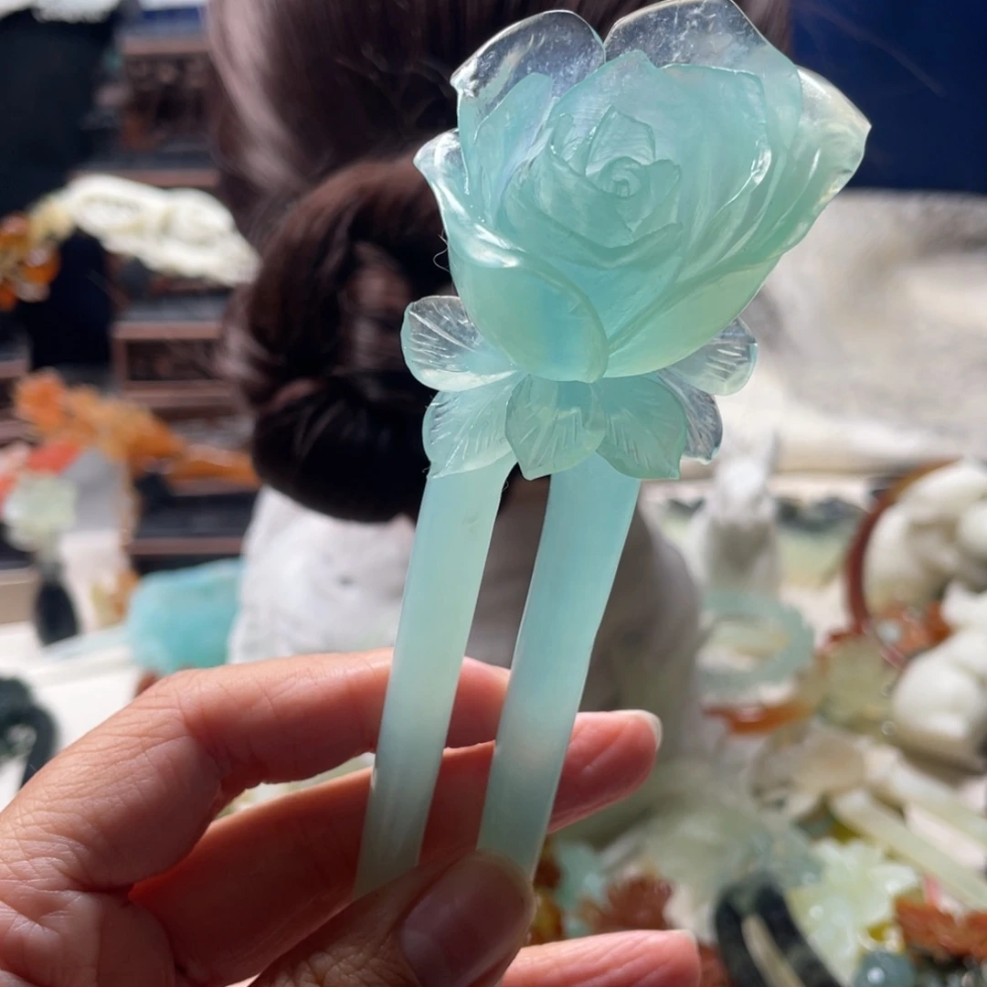 【闪购商品】未镶嵌岫玉发饰C*t