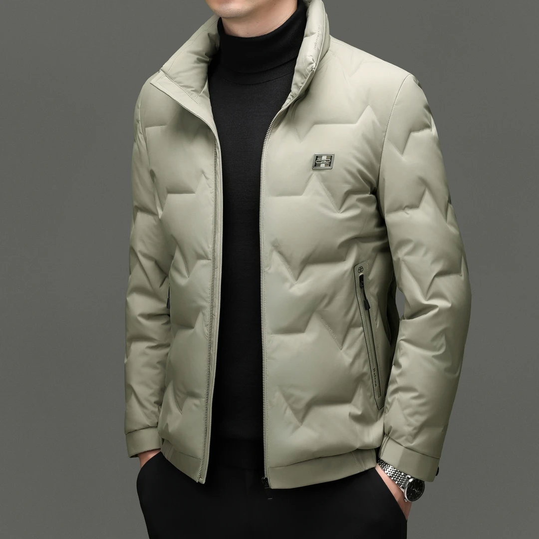 凯邦威加厚轻奢羽绒服短款休闲立领秋冬季2025新款鸭绒保暖外套