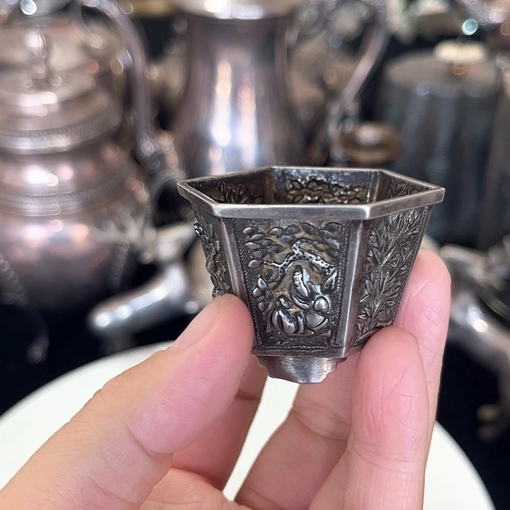 欧洲纯银六方收纳盒