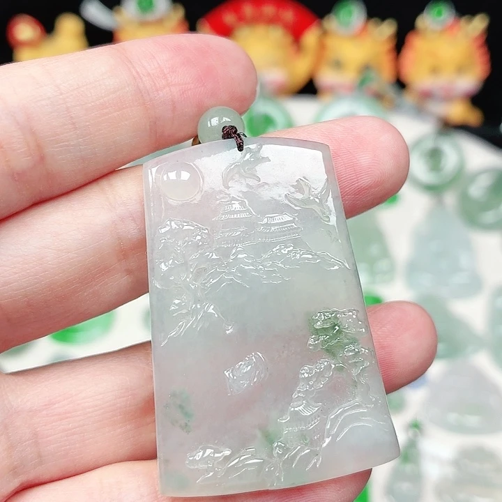颈饰未镶嵌翡翠缅甸天然A货翡翠