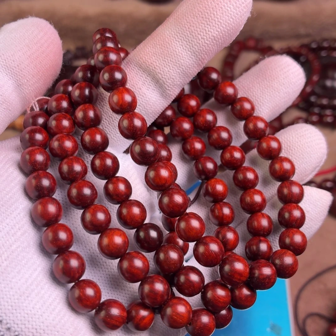 可***乐小叶紫檀手串/手链无胶无蜡8水波泥料