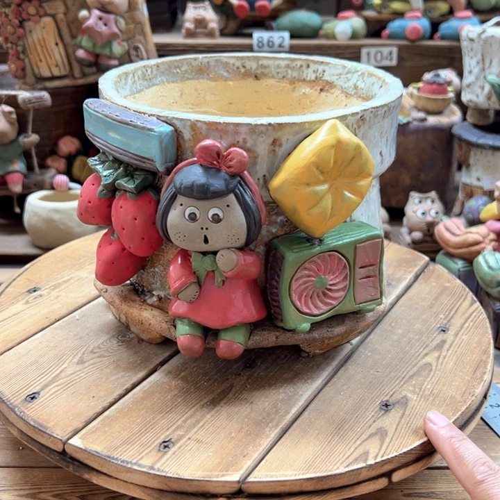 嘻哈多肉花盆百搭