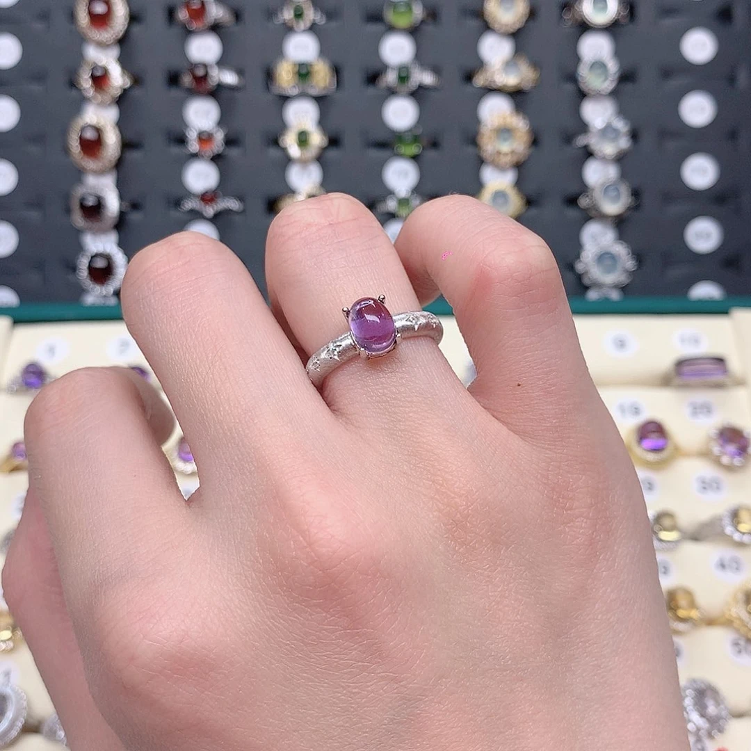 绿水晶戒指银S925镶嵌K****o