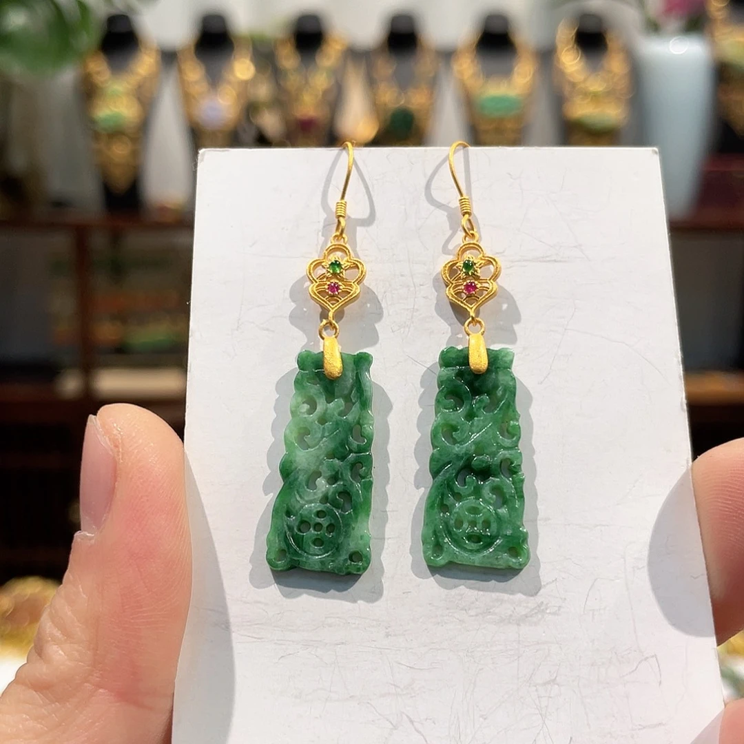 锦纶铁合金耳坠耳饰