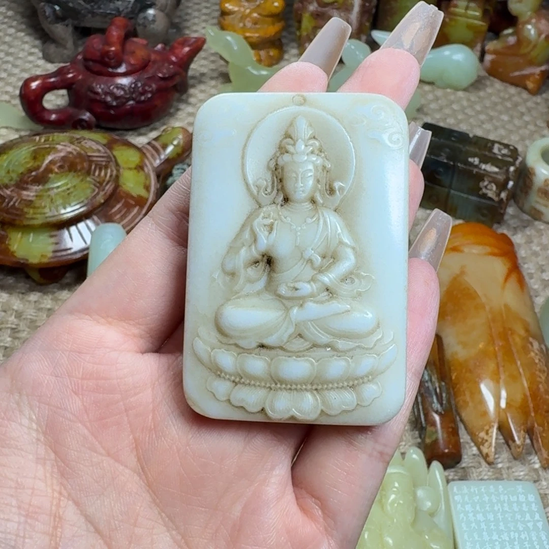 白玉菩提吊坠挂件