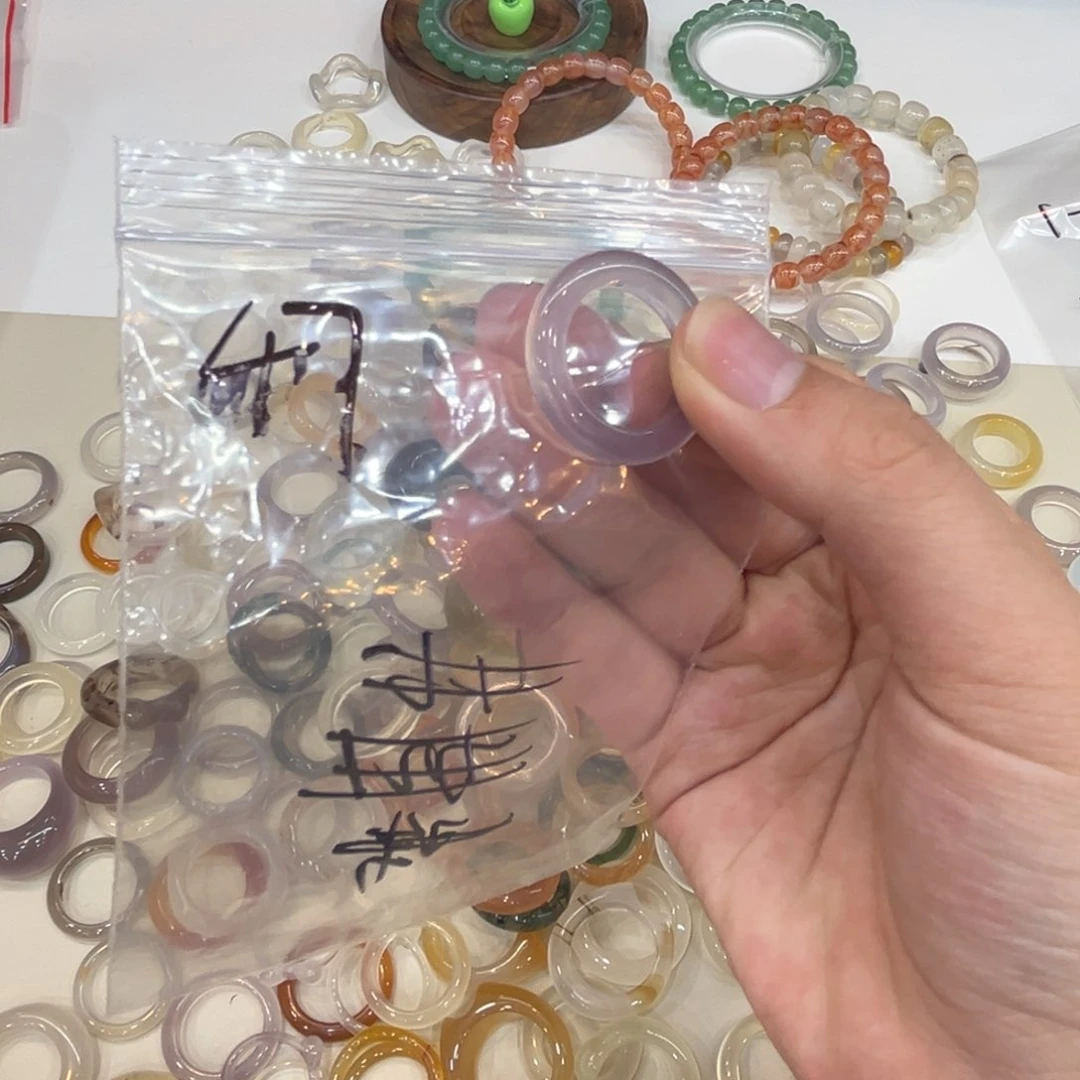 玛瑙/玉髓戒指未镶嵌47港17