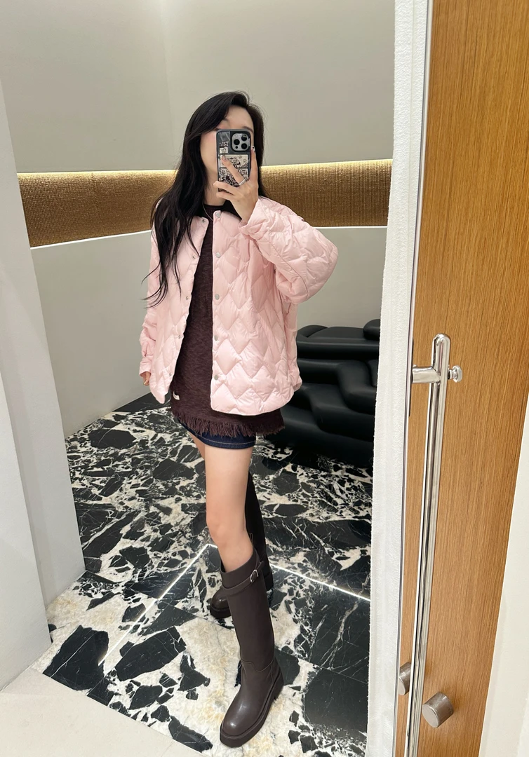 AVVENN 设计师品牌 小众新款 轻薄菱格宽松衬衫马甲&羽绒款