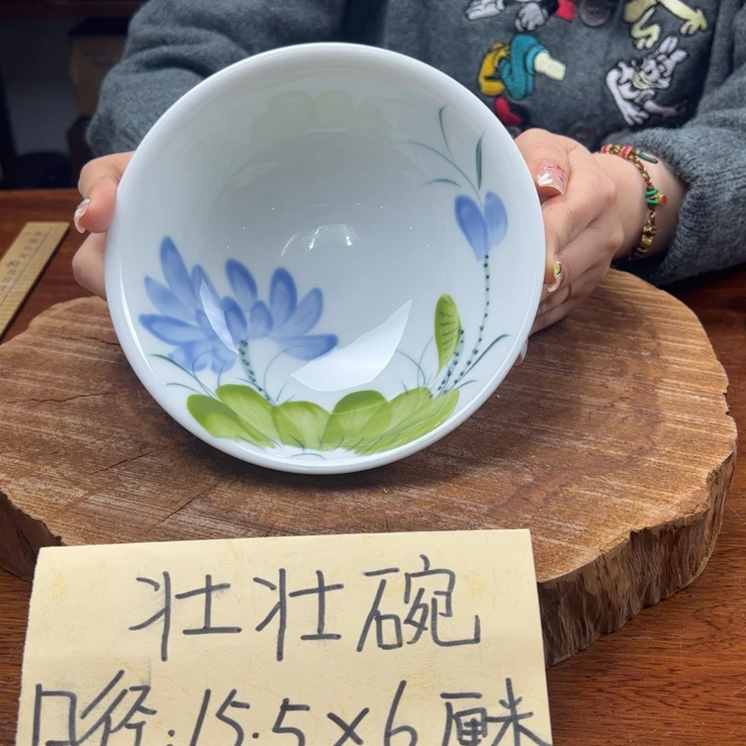 瓷片景德镇陶瓷手工手绘制作