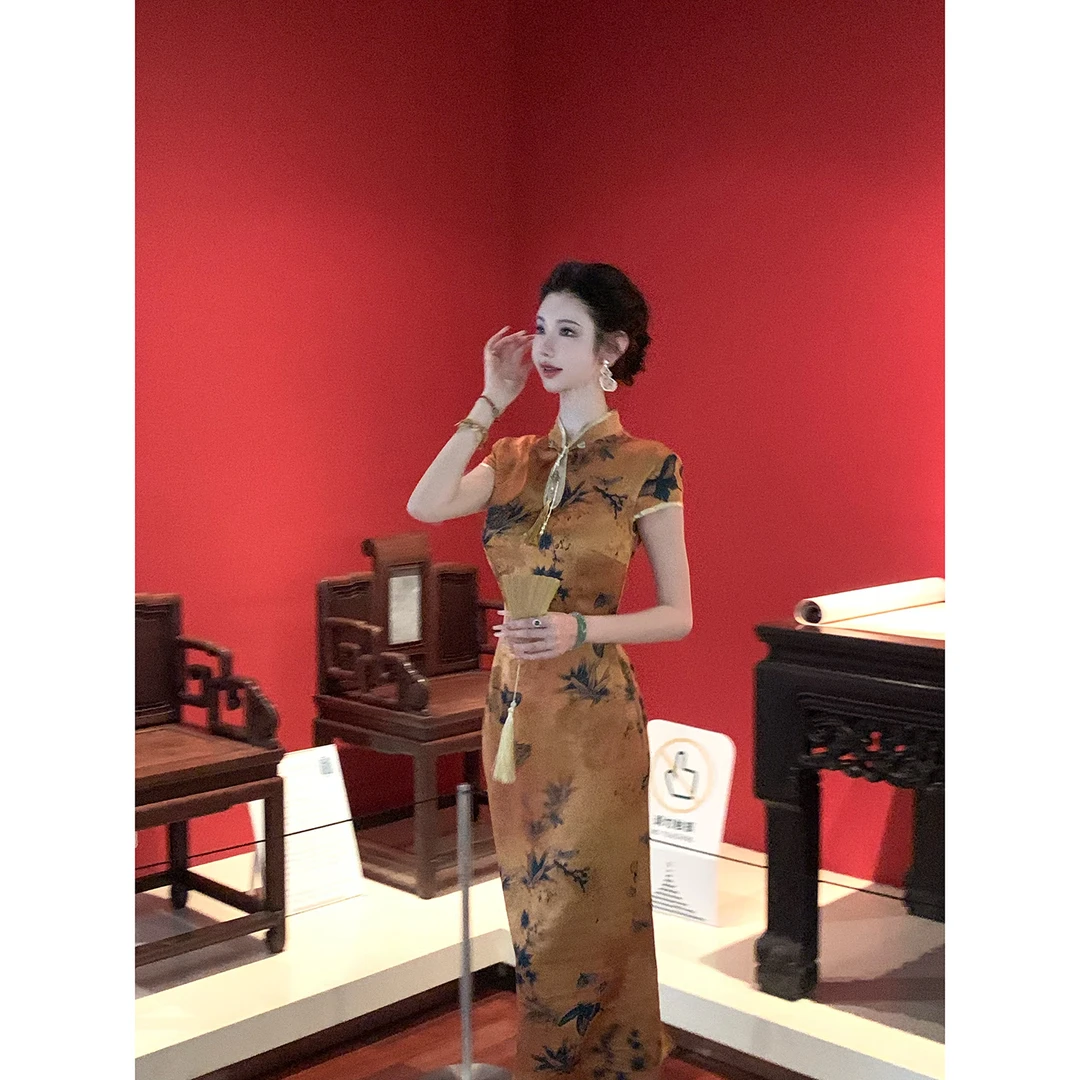 【雅乔定制】清风雅韵 新中式国风典雅气质旗袍裙DYZY-25017503