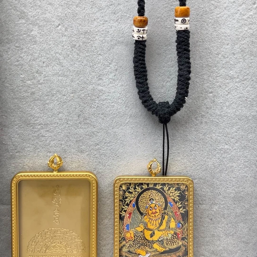 吊坠齐****7铜单面黄老爷绳子7