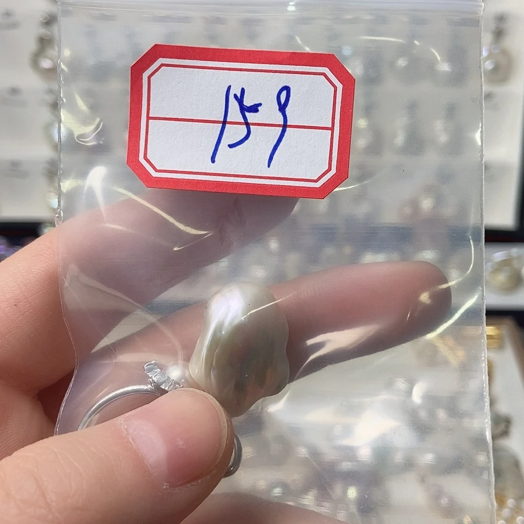 淡水珍珠吊坠银S925镶嵌