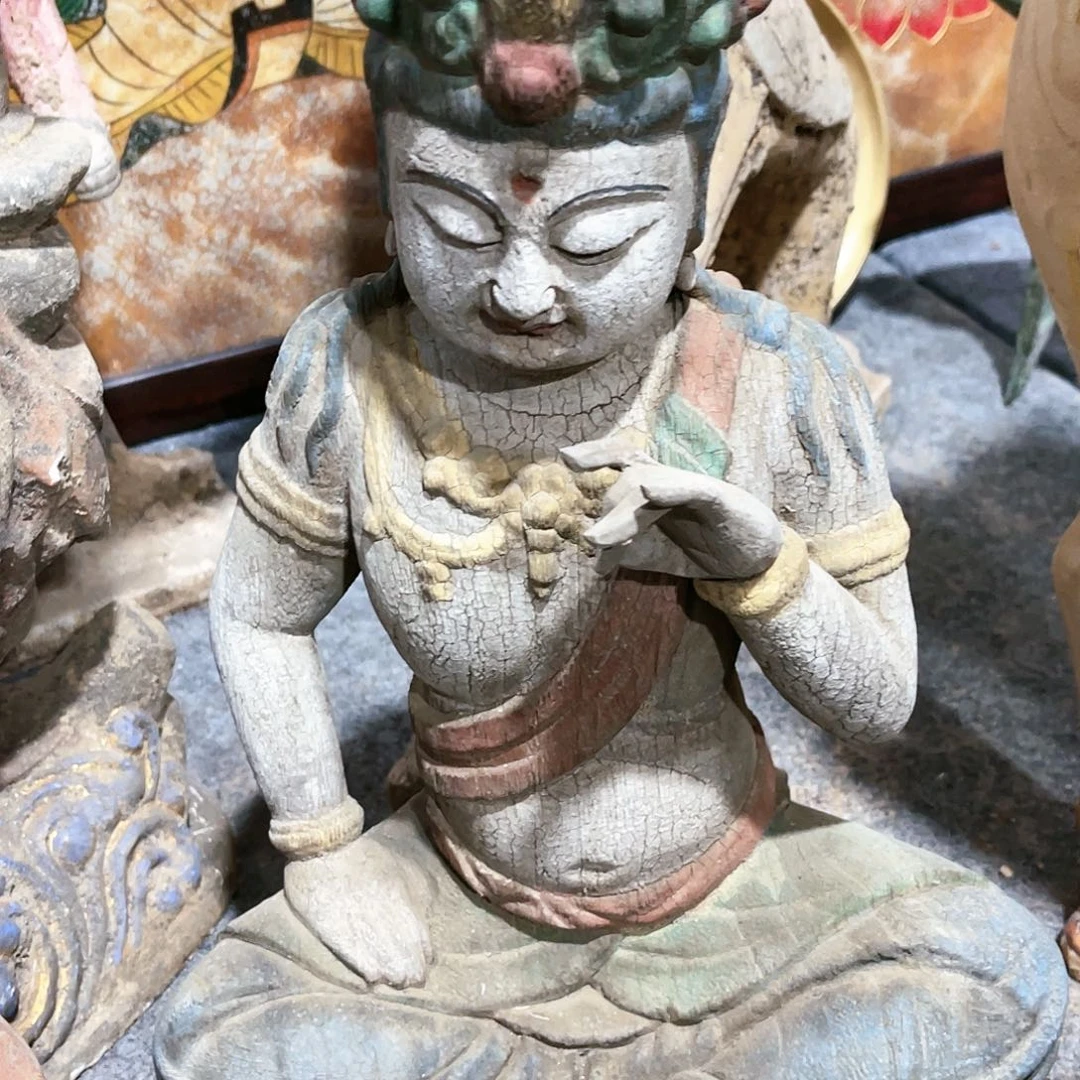 瓦当摆件摆件茶桌茶台陶瓷李*