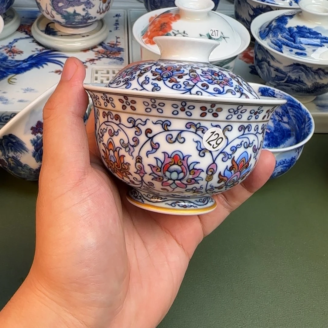 彦祖纯手工手绘茶具129