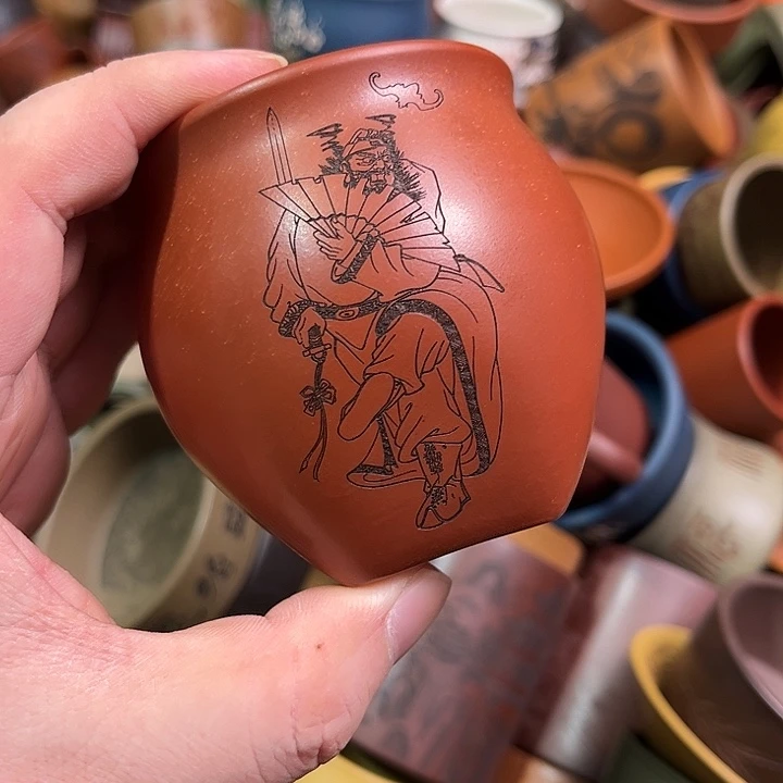 紫砂茶杯全手工紫砂主人杯