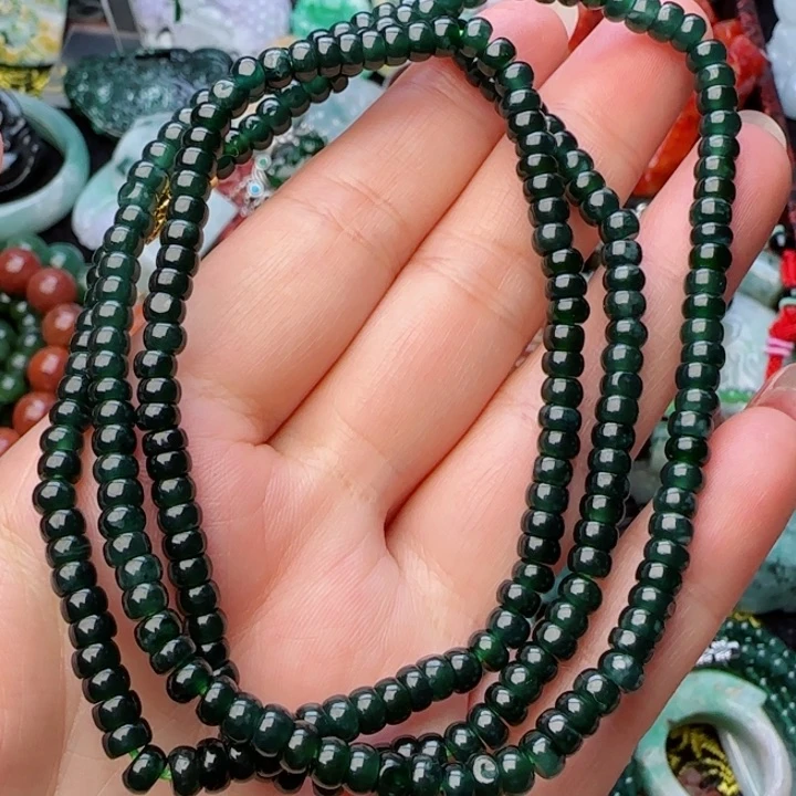 翡翠颈饰未镶嵌天然A货63