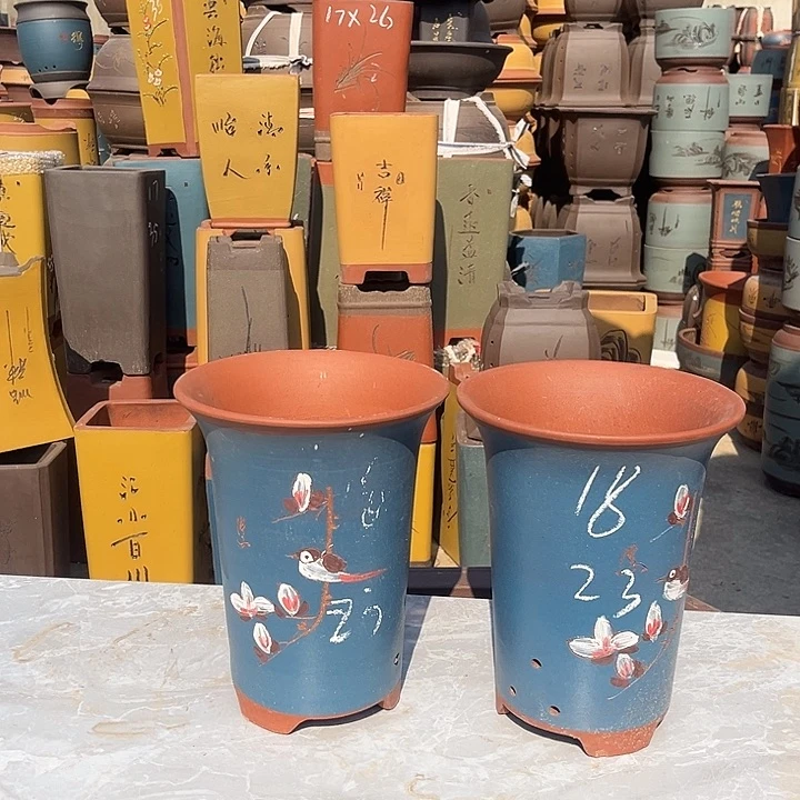 紫砂紫砂花盆盆栽