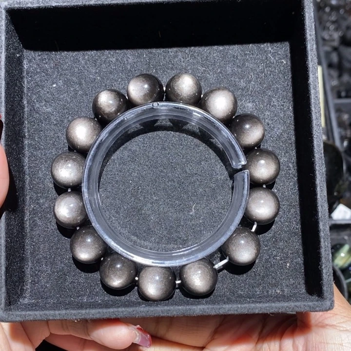 黑曜岩手链未镶嵌财****女