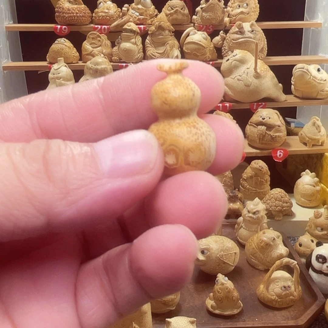 大***月竹葫芦竹根雕挂件