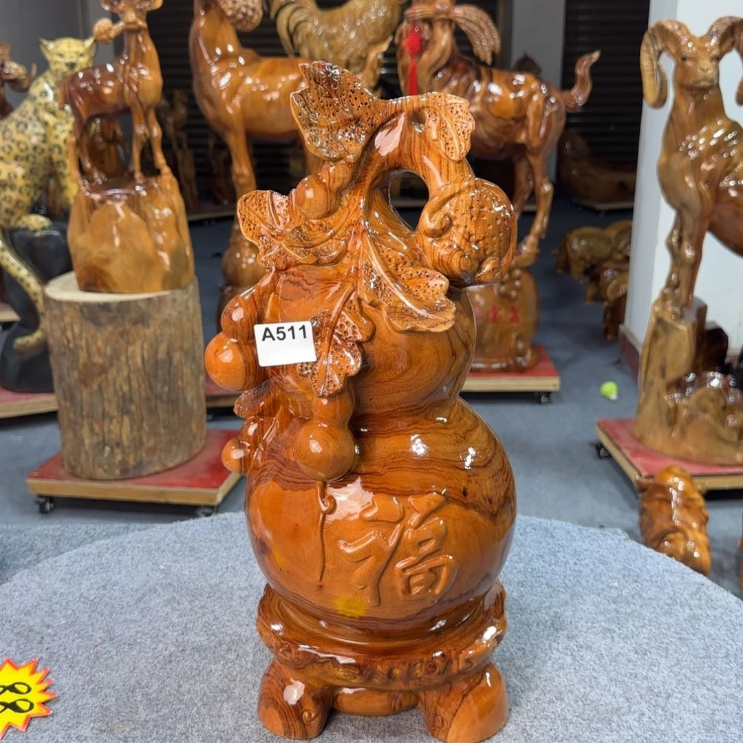 永***败木葫芦实木工艺品摆件