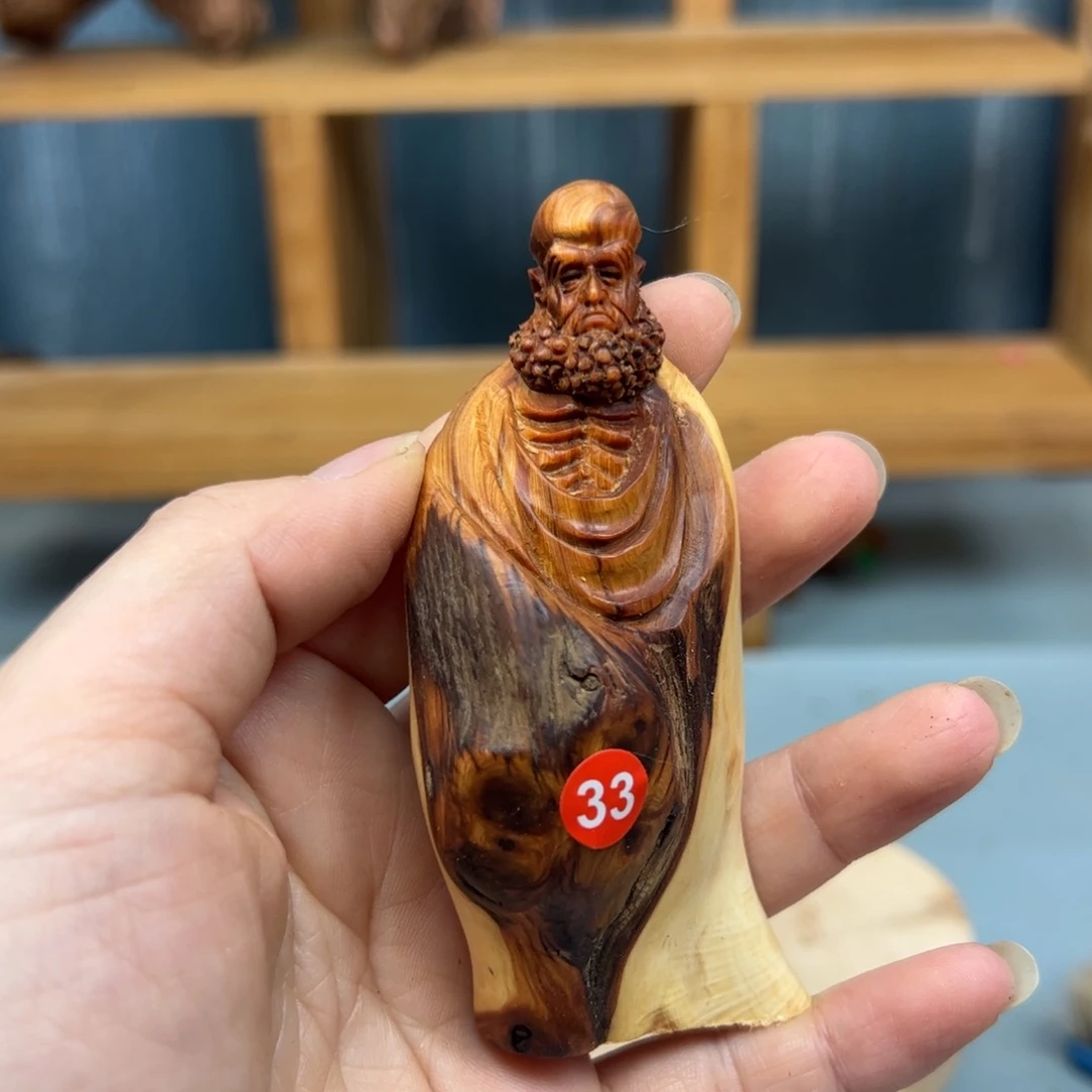 宝***贵木崖柏木摆件手把件，